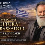 Μεγάλη διάκριση για τον Ρόδιο ηθοποιό κ. Κωστή Σαββιδάκη – Πρέσβη Πολιτισμού στο Λος Άντζελες