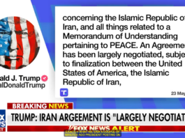 Trump says Iran deal ‘largely negotiated’ as 84-day war nears possible end -video